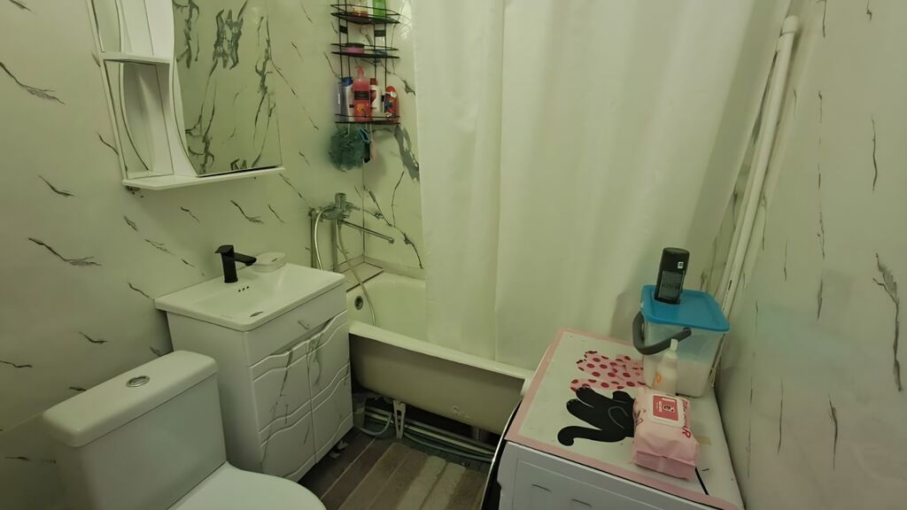 1 комната, 35 м², Аламедин-1 мкр 105 серия, 7 этаж, Евроремонт: фото 4