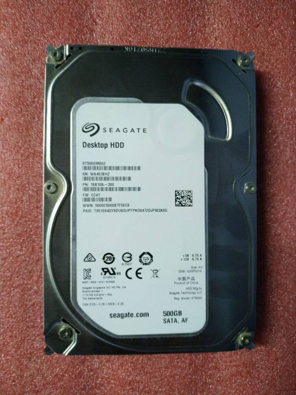 Жёсткий диск Seagate 500GB Sata-3 Состояние: 1000 KGS Жесткие диски ...
