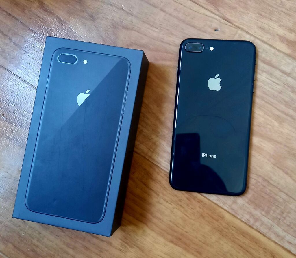 IPhone 8 Plus, Б/у, 256 ГБ, Space Gray, Коробка: фото 1
