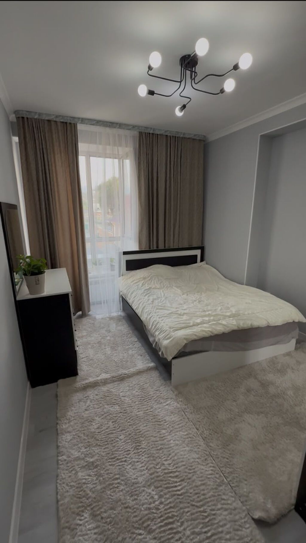 2 комнаты, 70 м², ул. Алматинка / Чуй Элитка, 3 этаж, Дизайнерский ремонт: фото 1