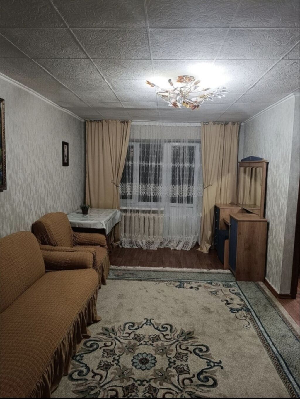 2 комнаты, 41 м², Ак-Кеме (старый аэропорт) Хрущевка, 3 этаж, Косметический ремонт: фото 2