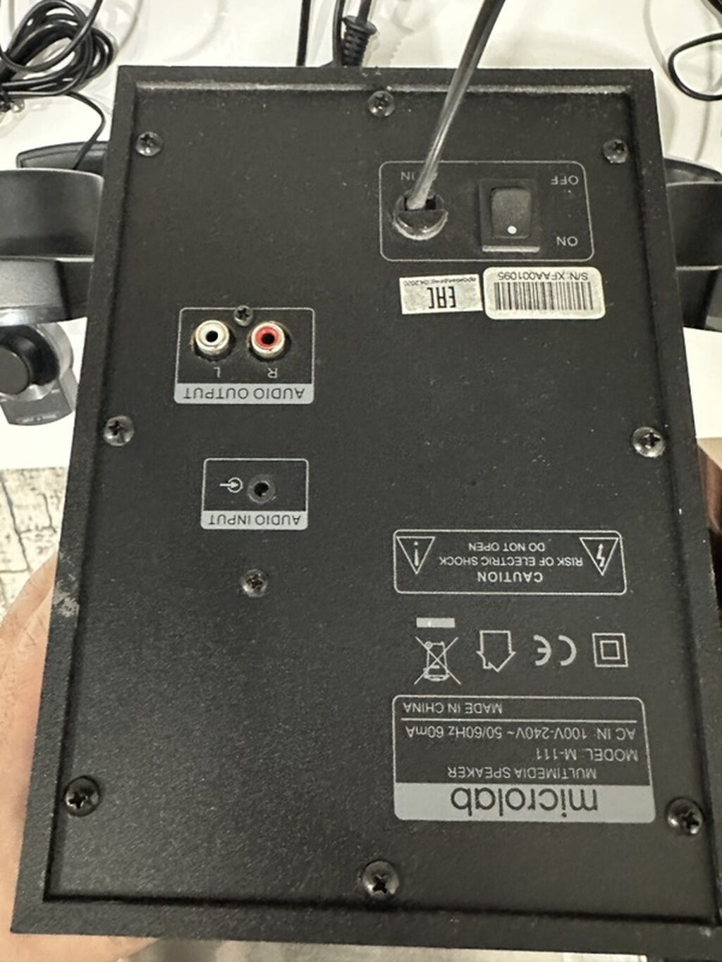 Акустическая система Microlab M-111 (2.1) Комплект: - Сабвуфер с: фото 4