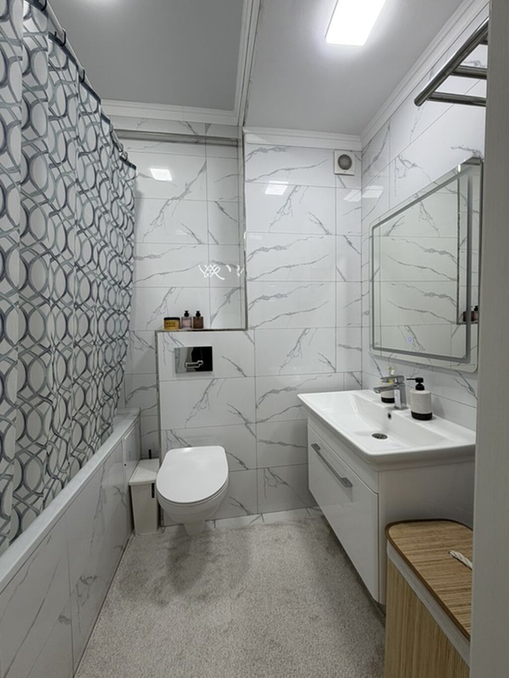 2 комнаты, 59 м², Тунгуч мкр Элитка, 7 этаж, Дизайнерский ремонт: фото 7