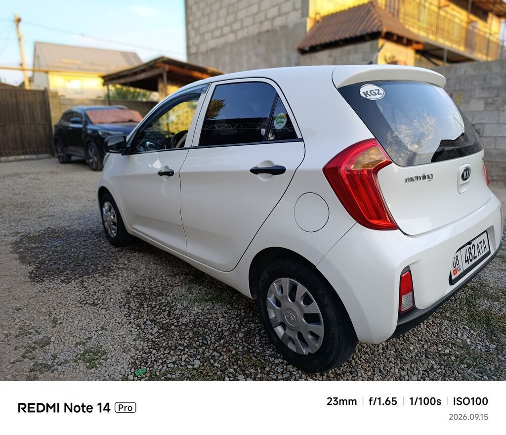 Kia Morning: 2016 г., 1 л, Автомат, Газ, Хэтчбэк: фото 5