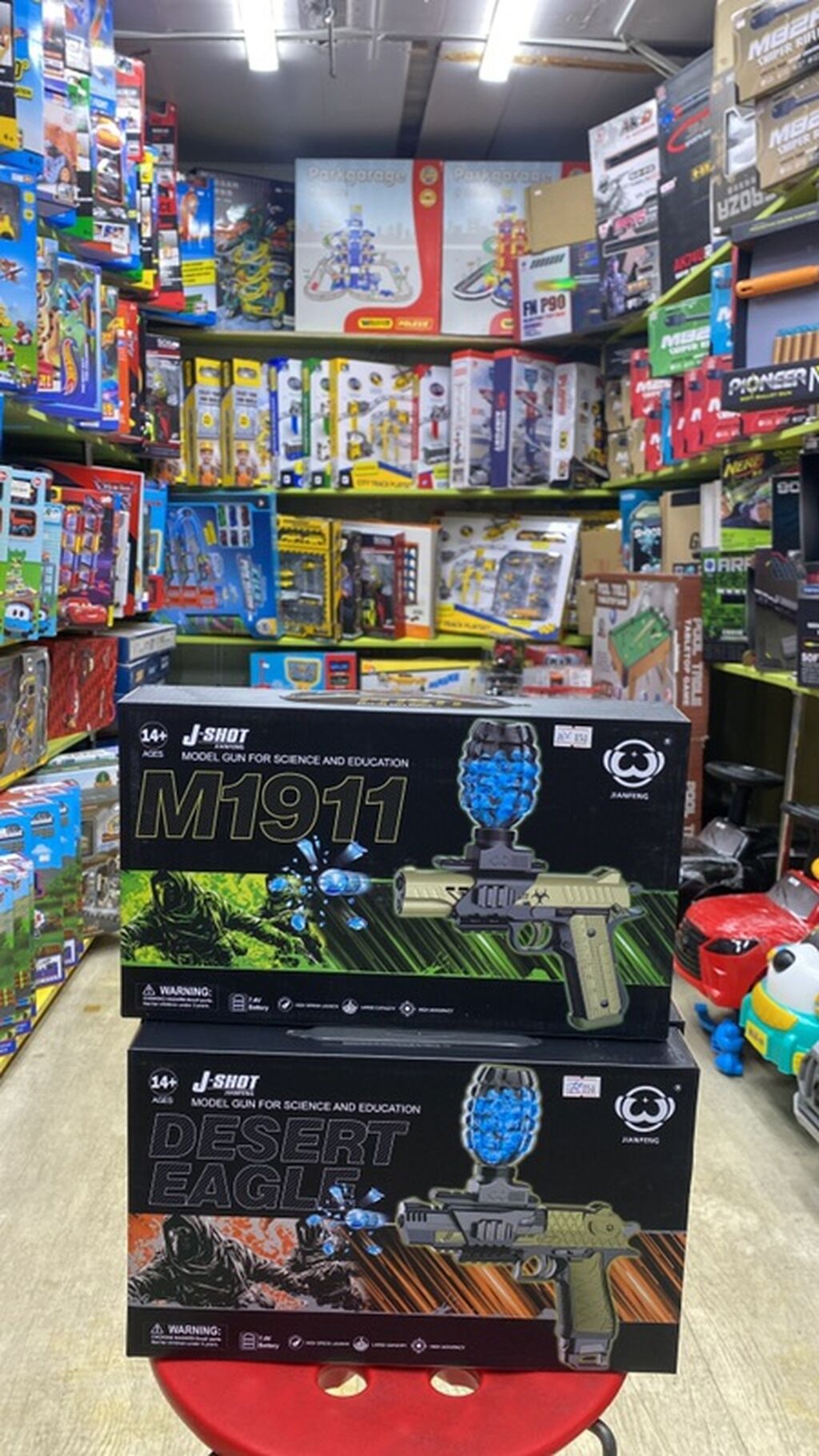 Игровые бластеры-автоматы J-SHOT (модели M416, M249 и AWM) — набор: фото 5