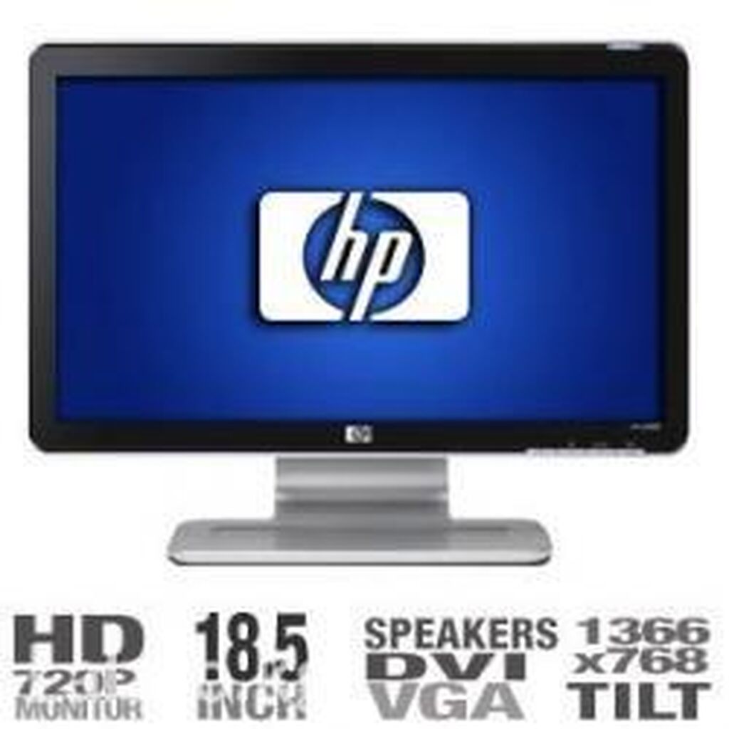 Монитор 18,5 " HP W1858 со 6400 KGS Мониторы Бишкек ᐈ lalafo.kg