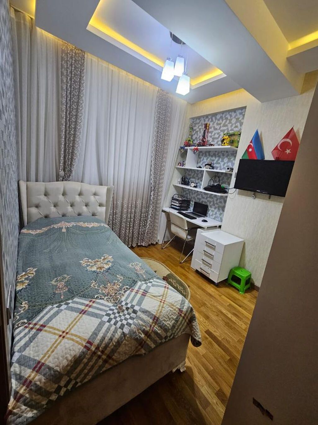4 otaqlı, Yeni tikili, 116 kv. m