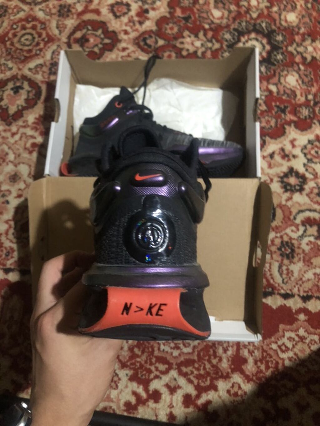 Мужские кроссовки, 44, Nike, Б/у, цвет - Черный: фото 3