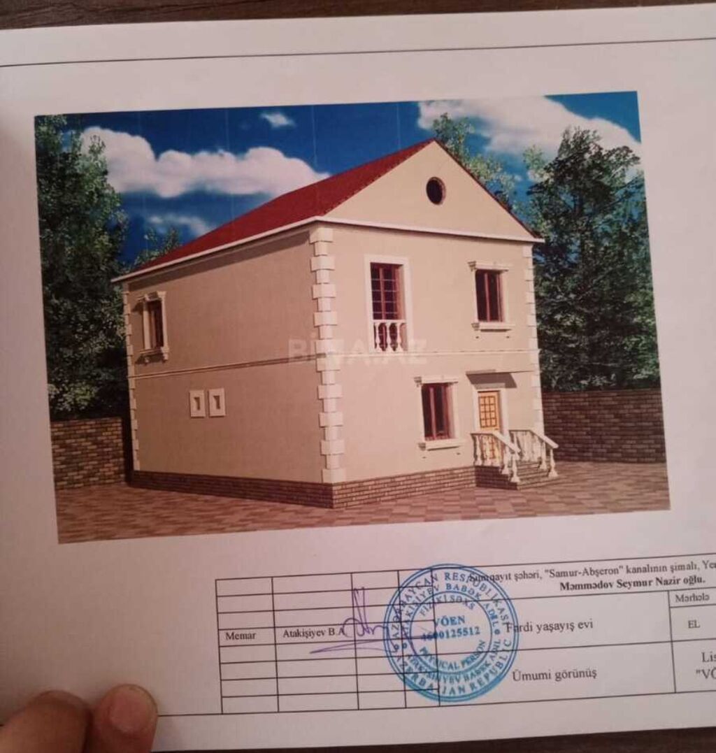 6 otaqlı, 190 kv. m, Kredit yoxdur, Təmirsiz