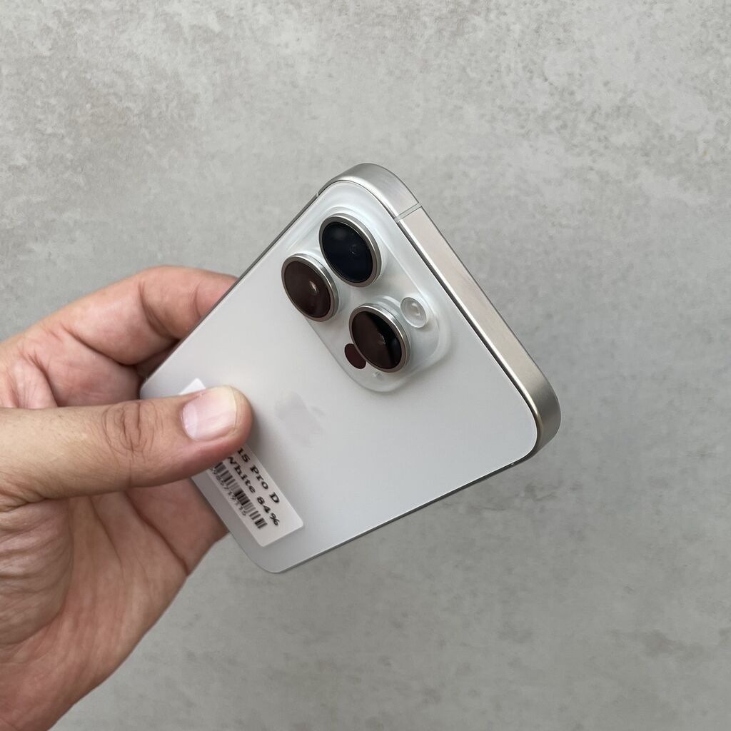 IPhone 15 Pro, Б/у, 256 ГБ, White Titanium, 83 %: фото 4
