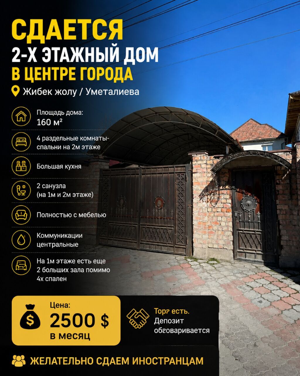 200 м², 7 комнат, Утепленный, Бронированные двери, Евроремонт