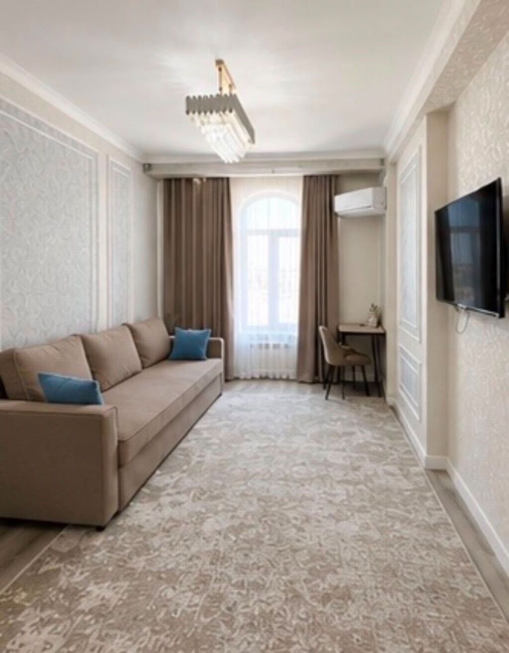 1 комната, 46 м², Асанбай мкр Элитка, 10 этаж, Дизайнерский ремонт: фото 5