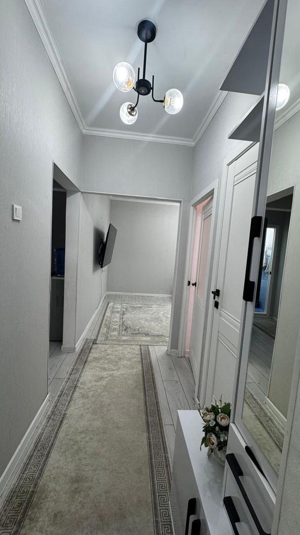 3 комнаты, 80 м², Тунгуч мкр 106 серия, 8 этаж, Евроремонт: фото 7