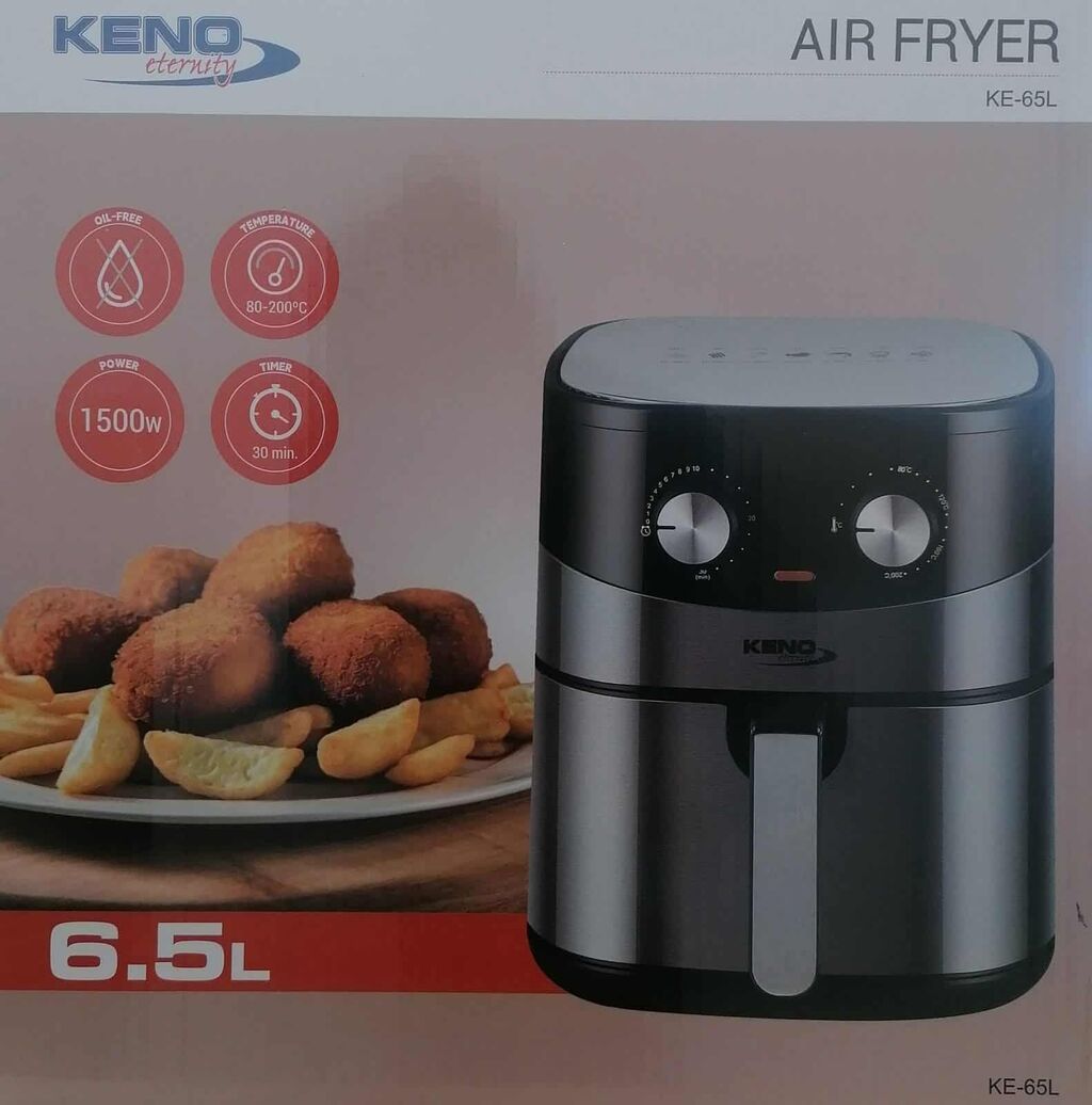Ostali kuhinjski aparati: Keno Eternity Air Fryer KE-65L – friteza na vruć vazduh, 6.5 L -