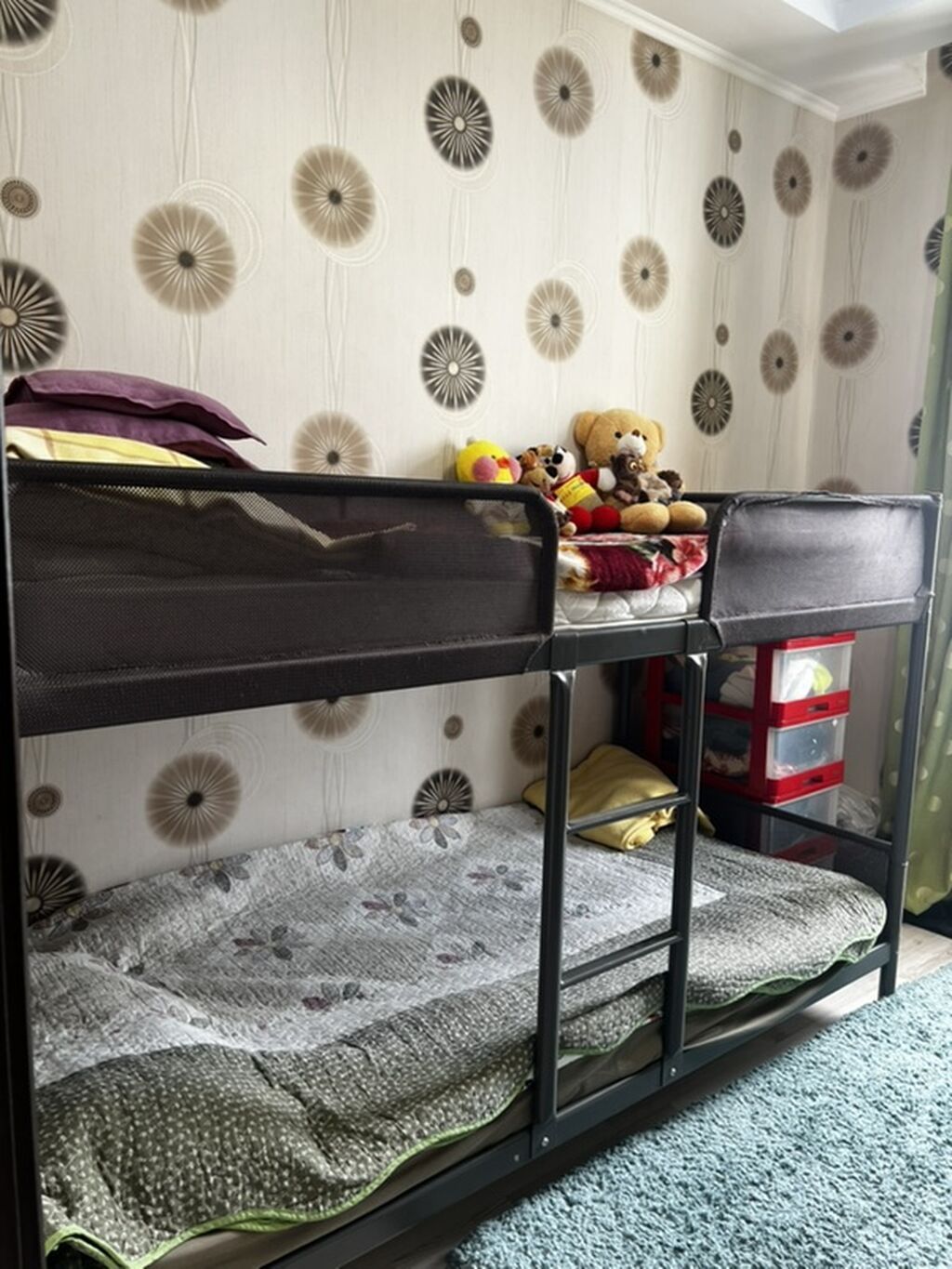 IKEA, Двухъярусная металлическая кровать для детской комнаты. И 2: фото 8