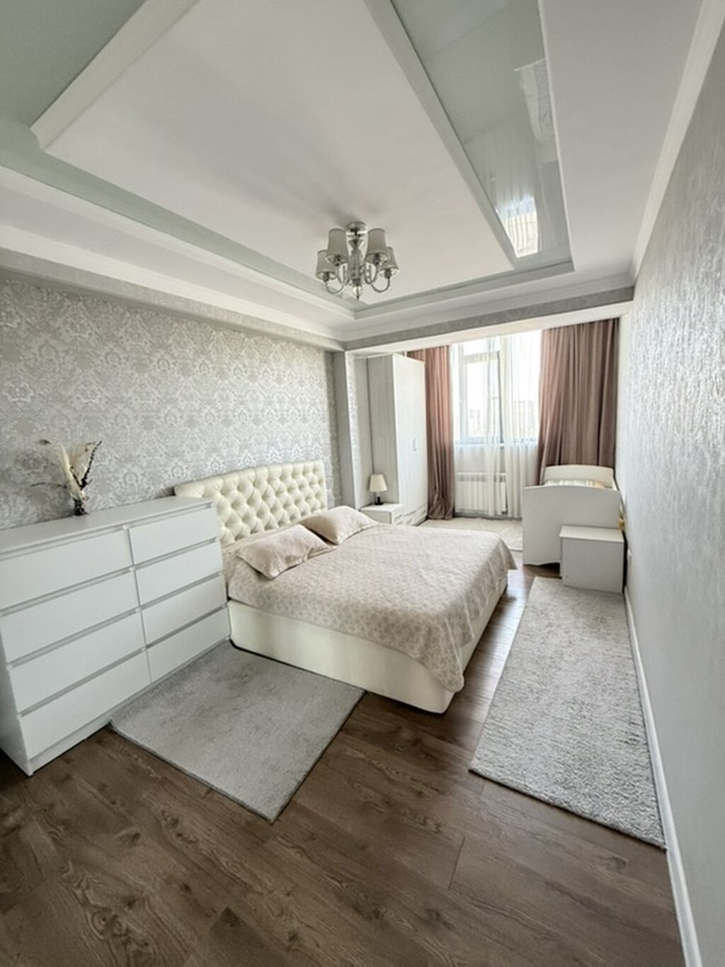 3 комнаты, 100 м², Джальская больница Элитка, 7 этаж, Дизайнерский ремонт: фото 3