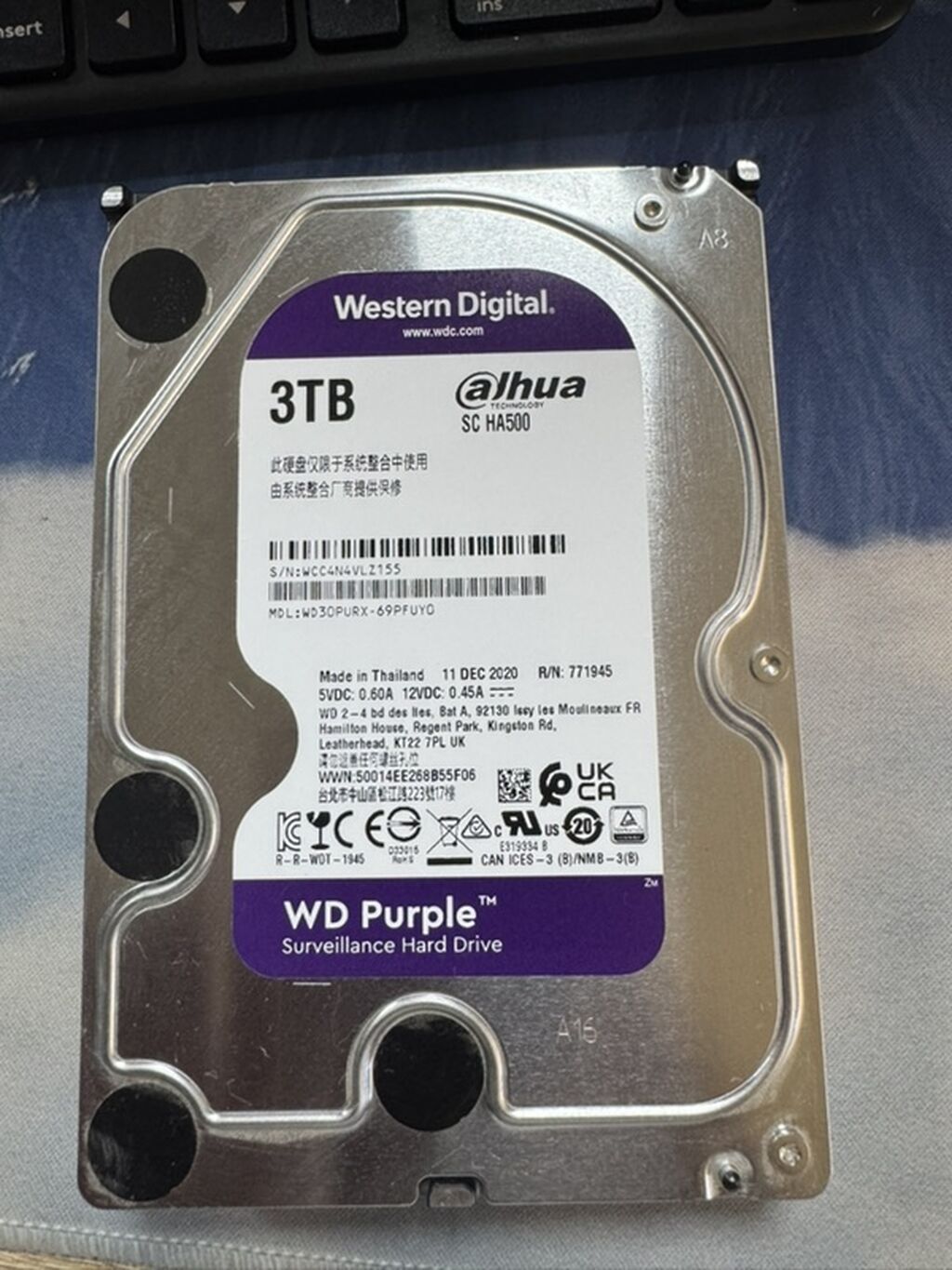 Накопитель для ПК, Б/у, Western Digital (WD), HDD, 3 ТБ, 3.5" — фото 1