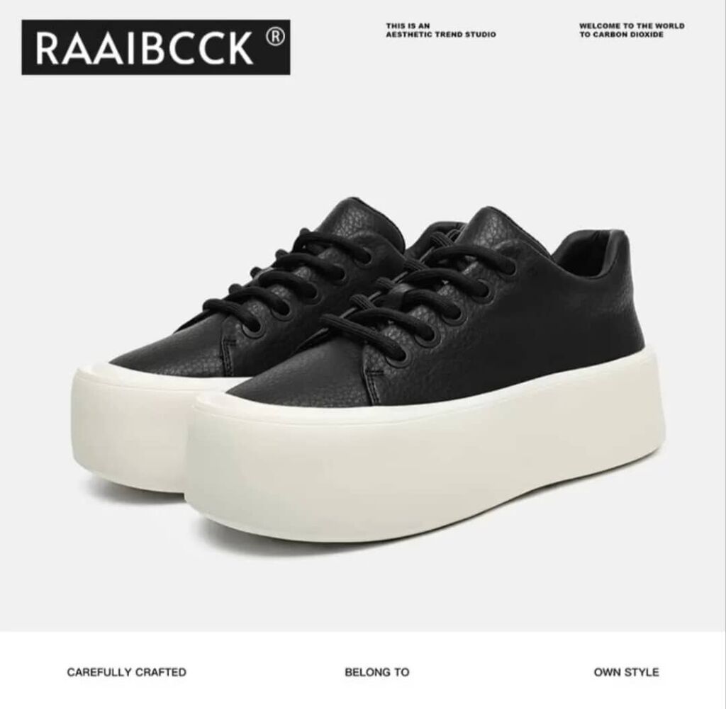Кеды RAAIBCCK на высокой платформе - Цвет: верх — черный, подошва —: фото 6