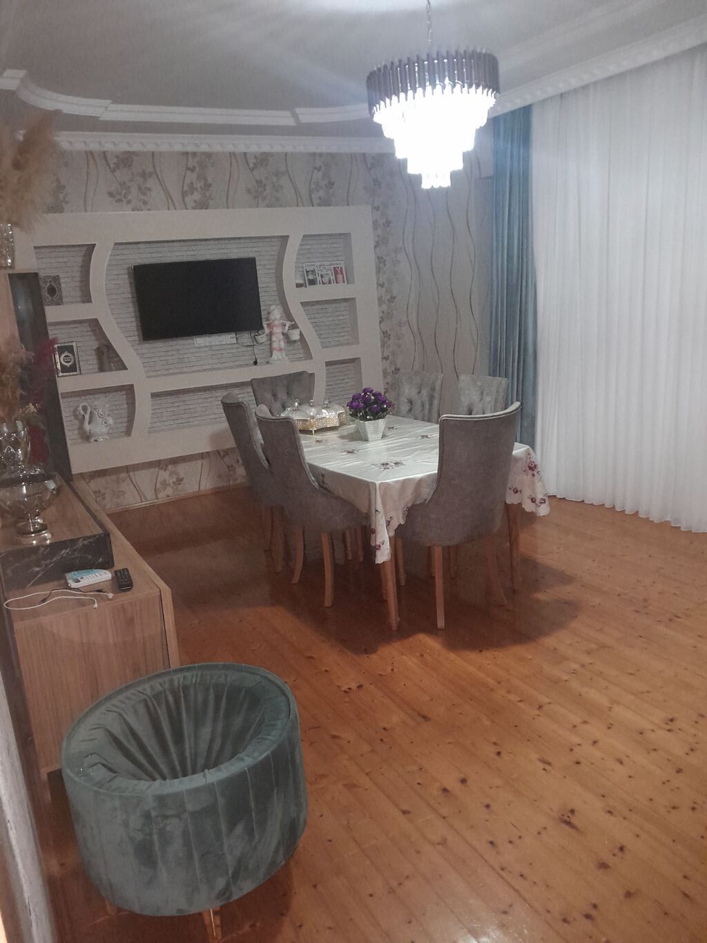3 otaqlı, 110 kv. m, Kredit yoxdur