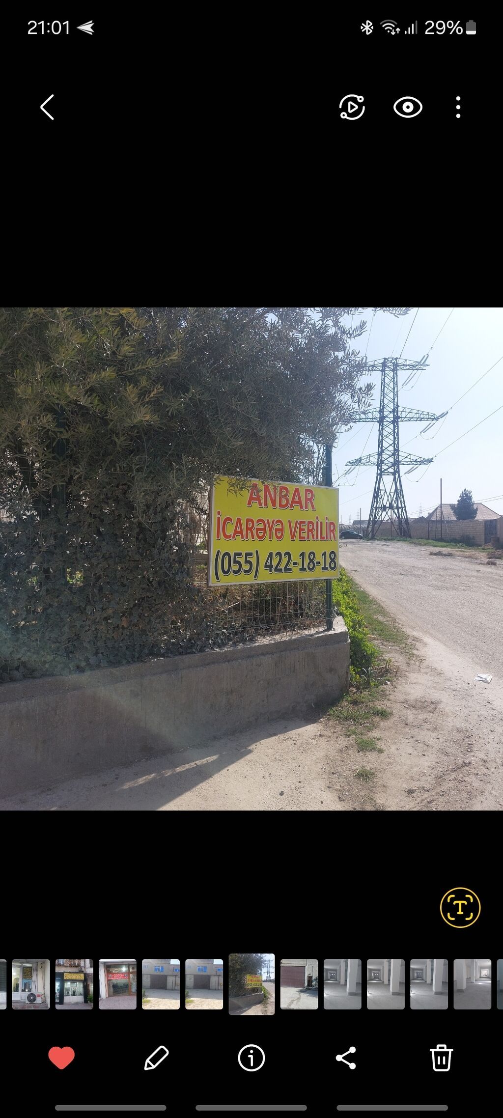 Anbar sahəsi icarəyə verilir. Xüsusiyyətlər: - Geniş giriş qapıları