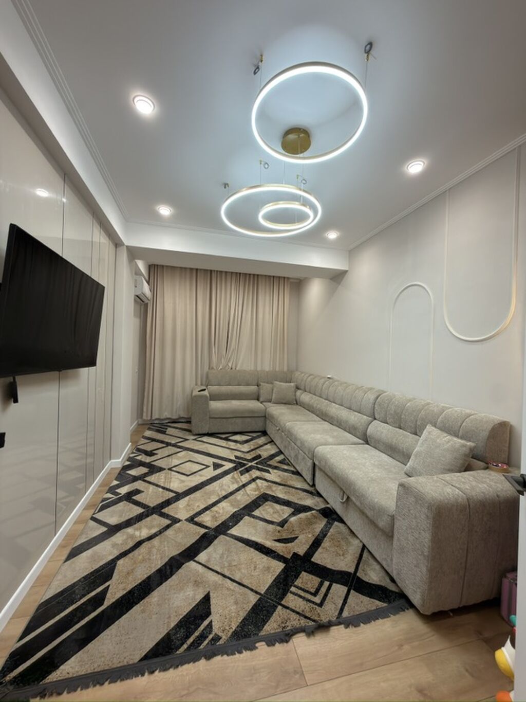 2 комнаты, 67 м², Аламедин-1 мкр Элитка, 9 этаж, Дизайнерский ремонт: фото 5