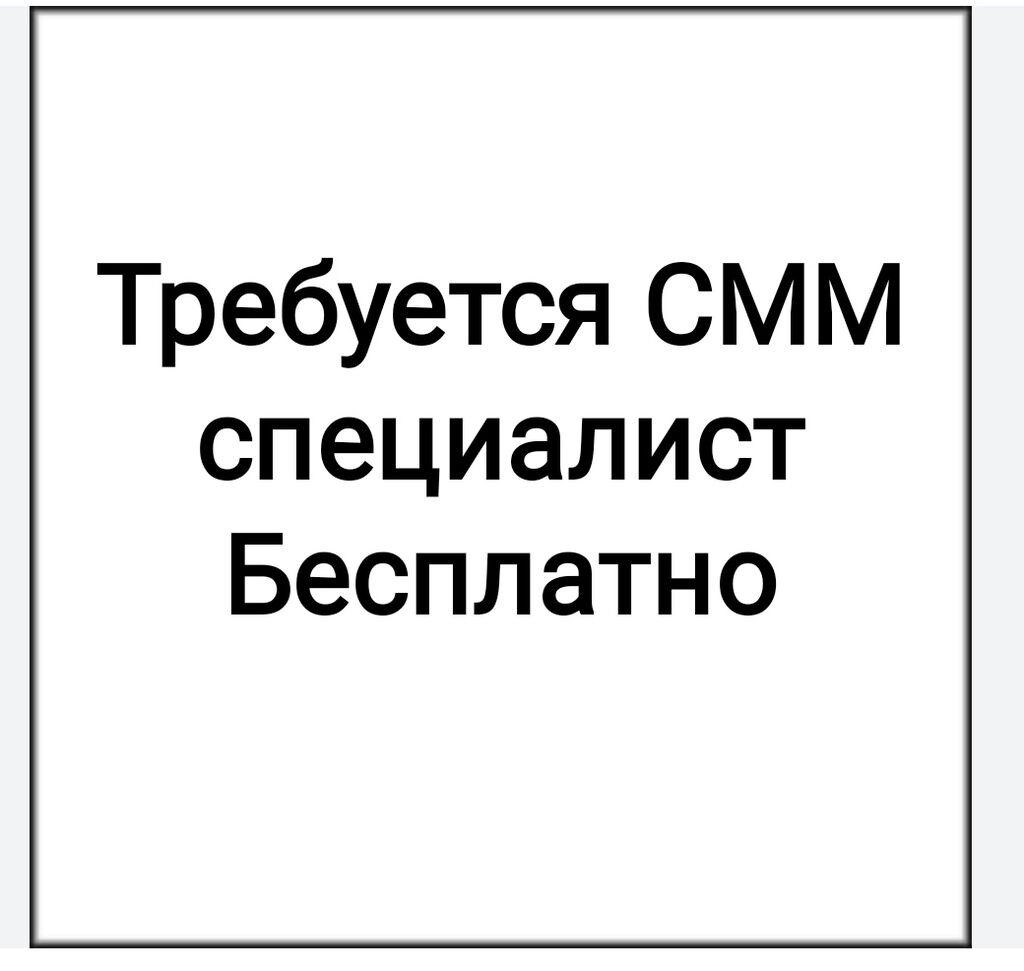 Нужен СММ специалист бесплатно или дёшево: Договорная ᐈ SMM-специалисты |  Бишкек | 88196274 ➤ lalafo.kg