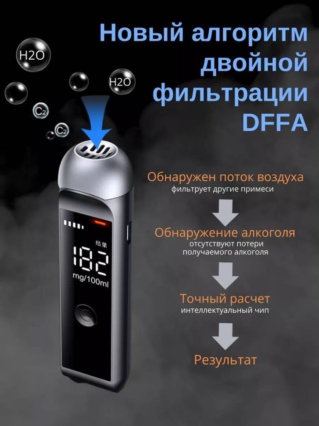 Алкотестер надежное устройство с цифровым индикатором, которое: фото 3