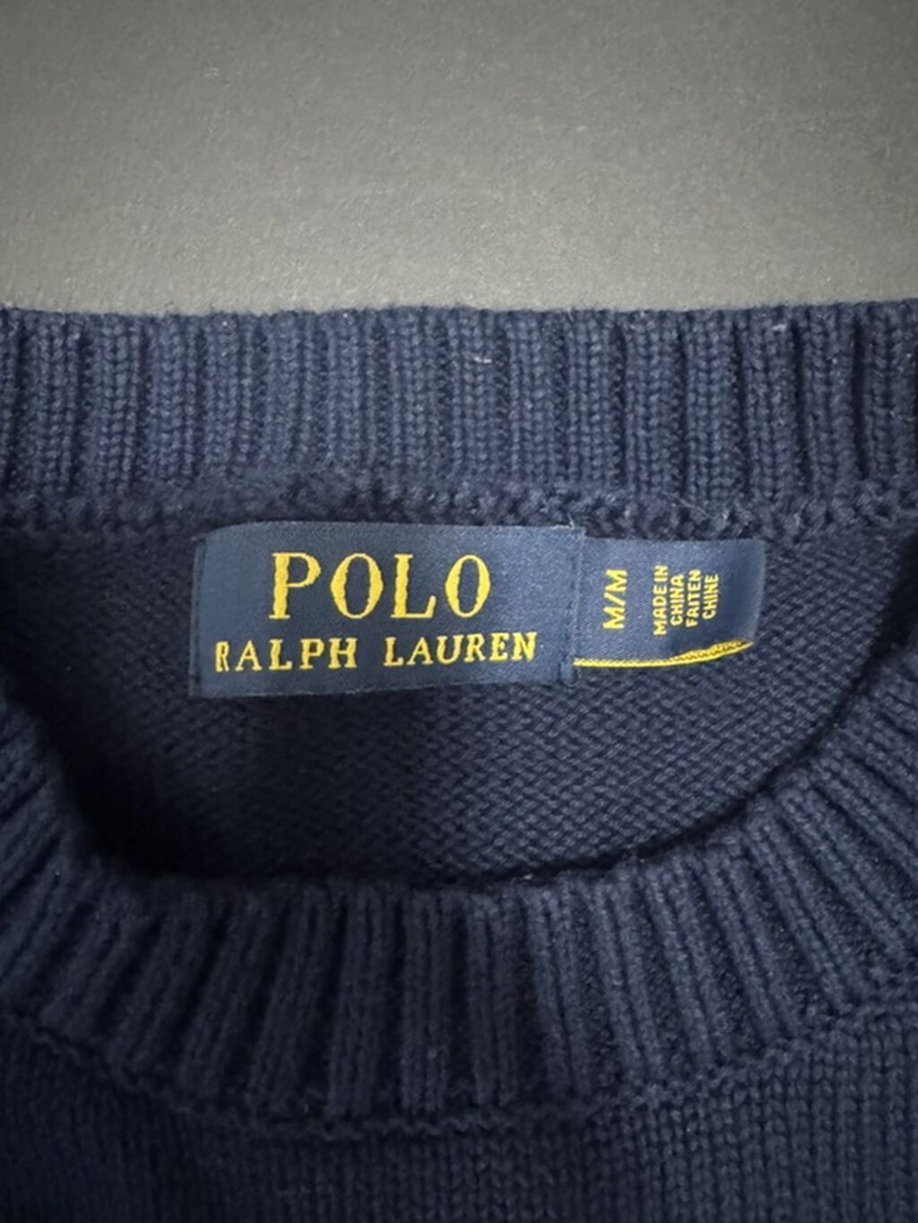 Мужской свитер, M, Polo Ralph Lauren, Б/у, цвет - Синий: фото 4