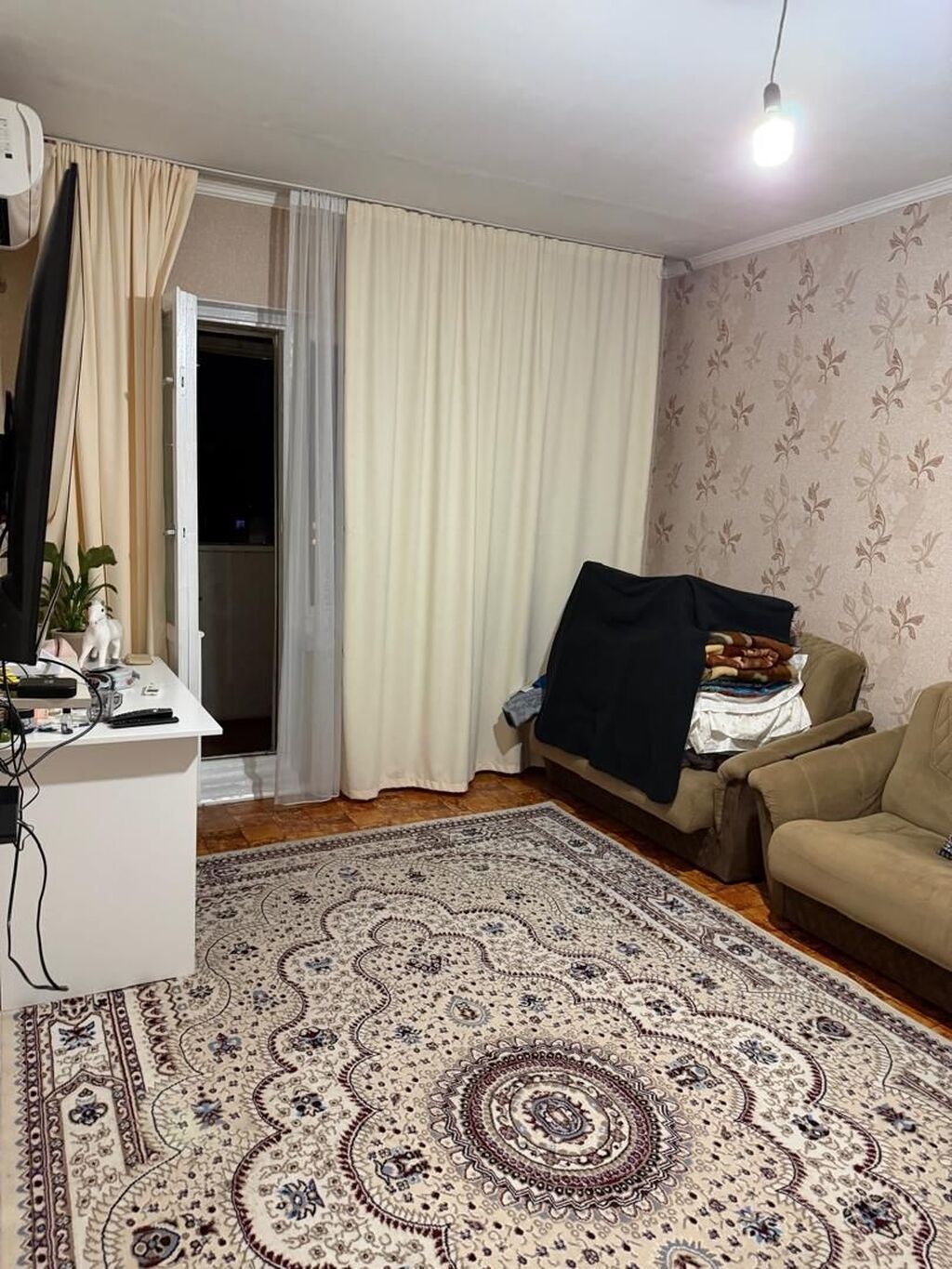 1 комната, 34 м², 5 мкр 105 серия, 7 этаж, Косметический ремонт: фото 1