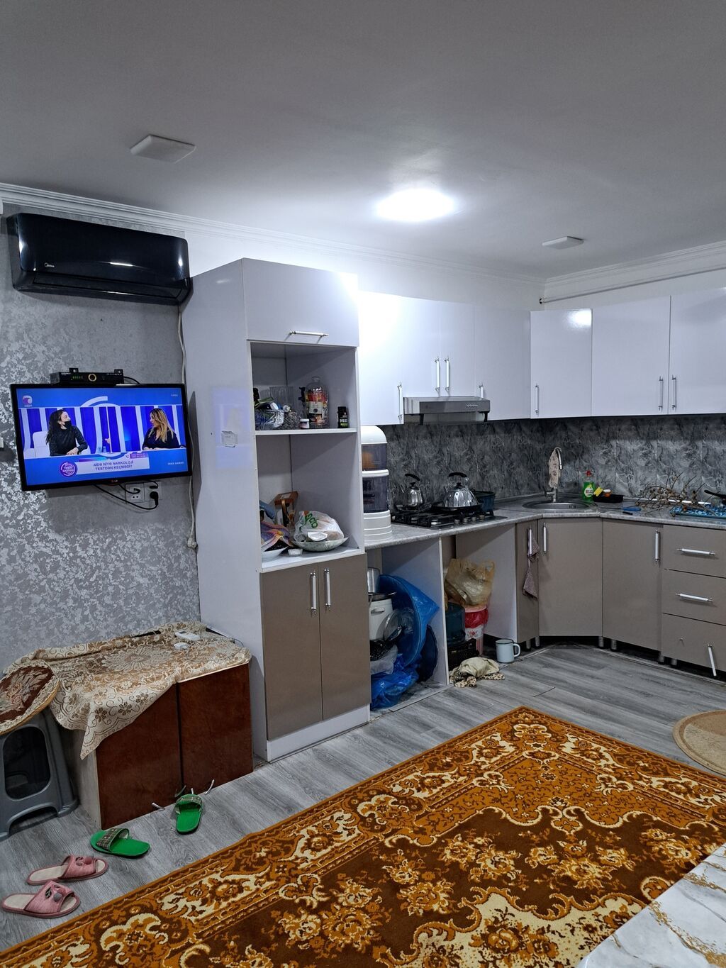 4 otaqlı, 80 kv. m, Orta təmir