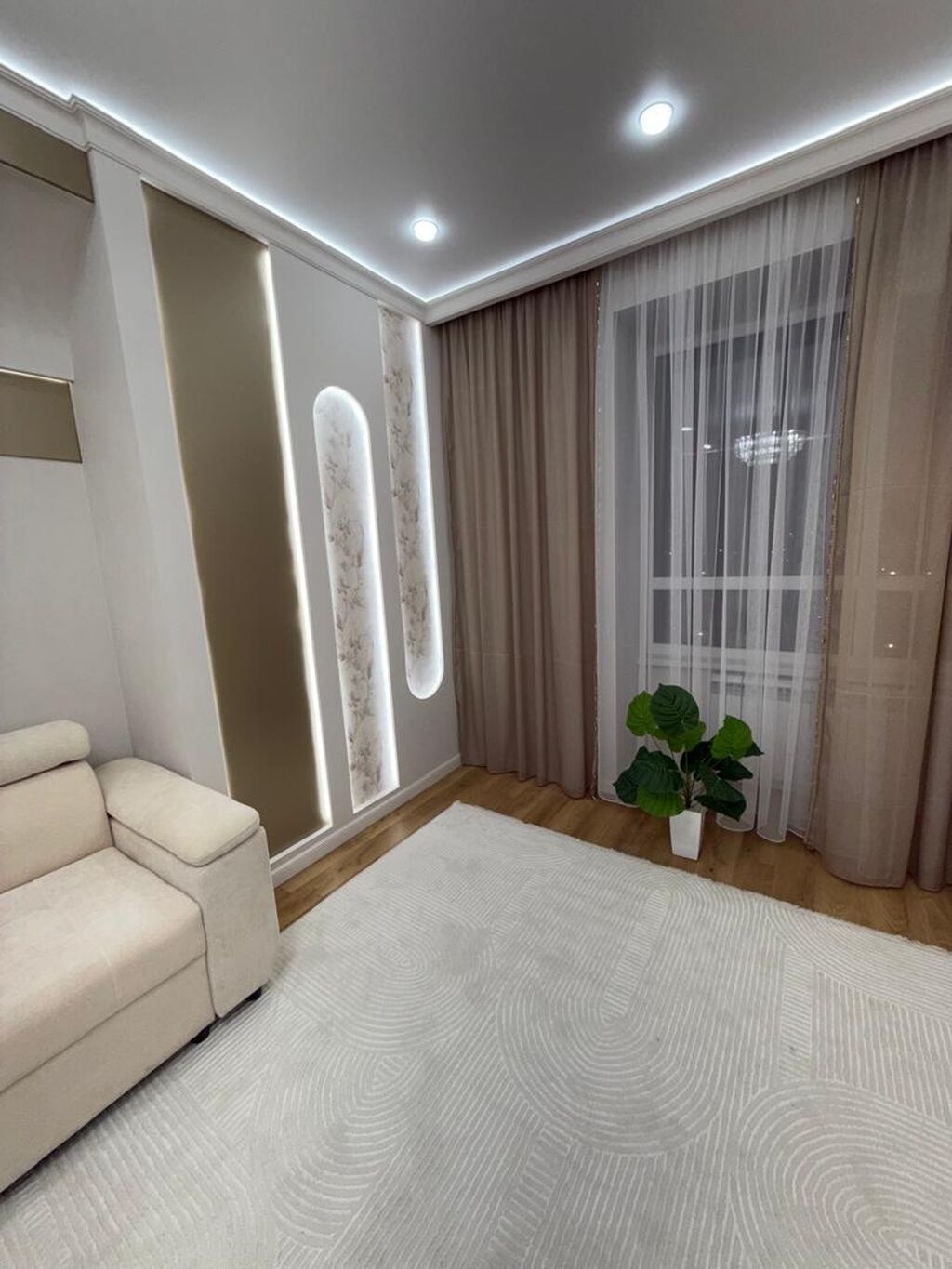3 комнаты, 71 м², Тунгуч мкр Элитка, 11 этаж, Дизайнерский ремонт: фото 4