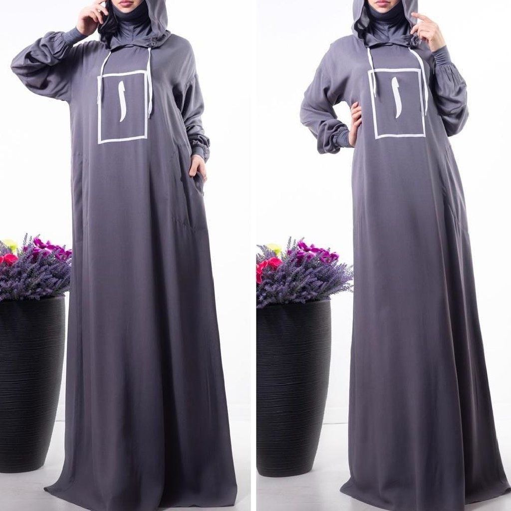 Хиджаб Платье для намаза, штапель размер 42/44/46/48 вшитый химар ...