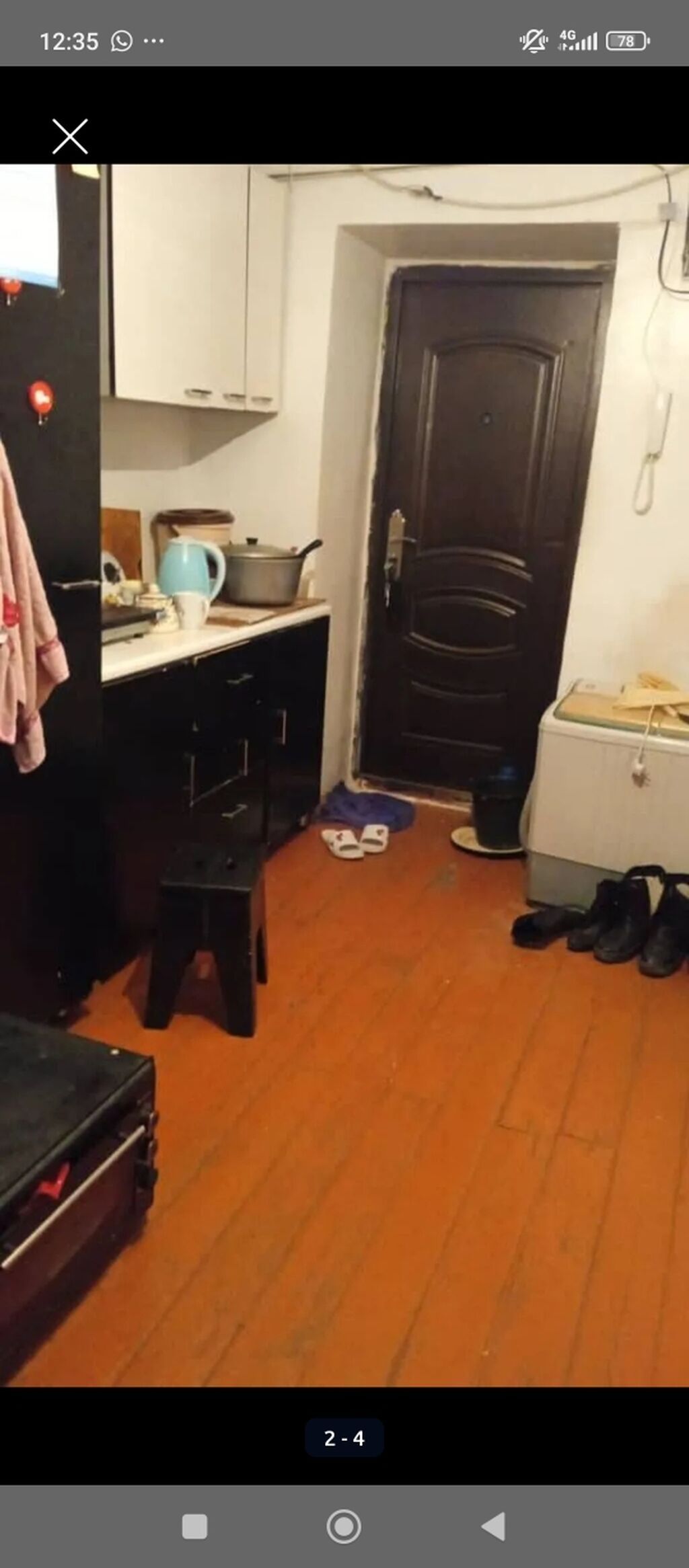 1 комната, 19 м², Мед Академия Общежитие, 2 этаж, Старый ремонт: фото 4
