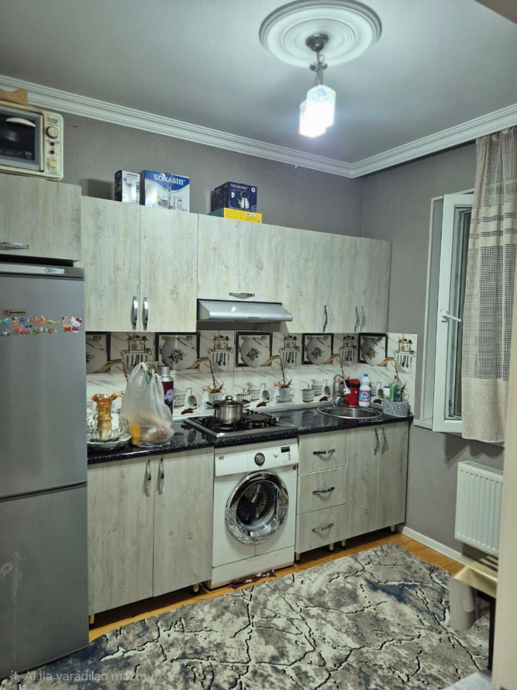 3 otaqlı, 81 kv. m, Kredit yoxdur, Yeni təmirli