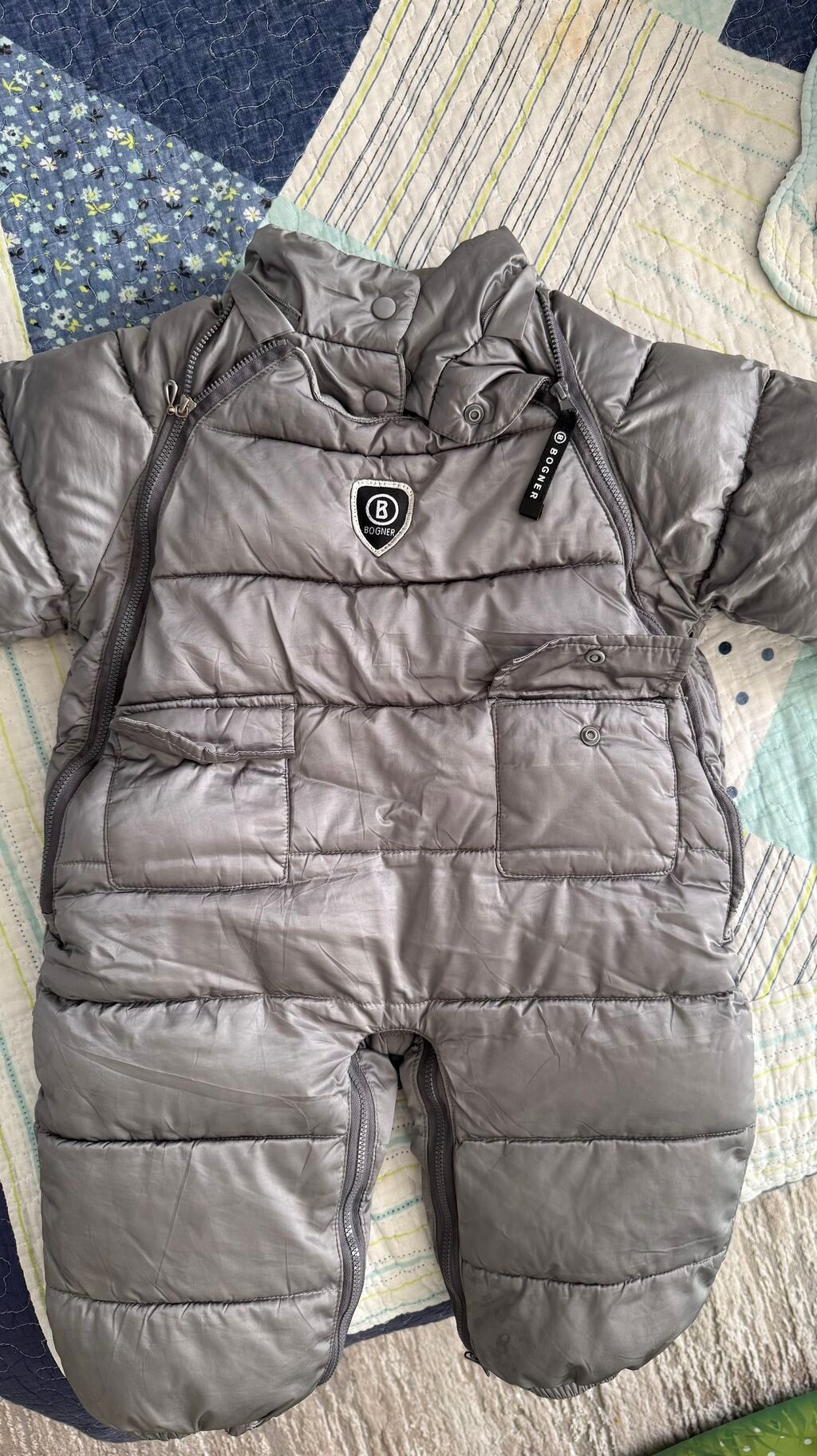 Детский зимний комбез-конверт Bogner состояние хорошее Носили один: фото 1