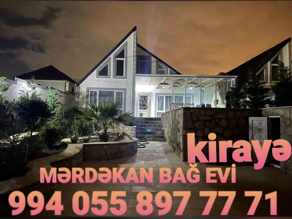 Mərdəkan, 180 kv. m, 4 otaqlı, Hovuzlu, Qaz, Su, Telefon