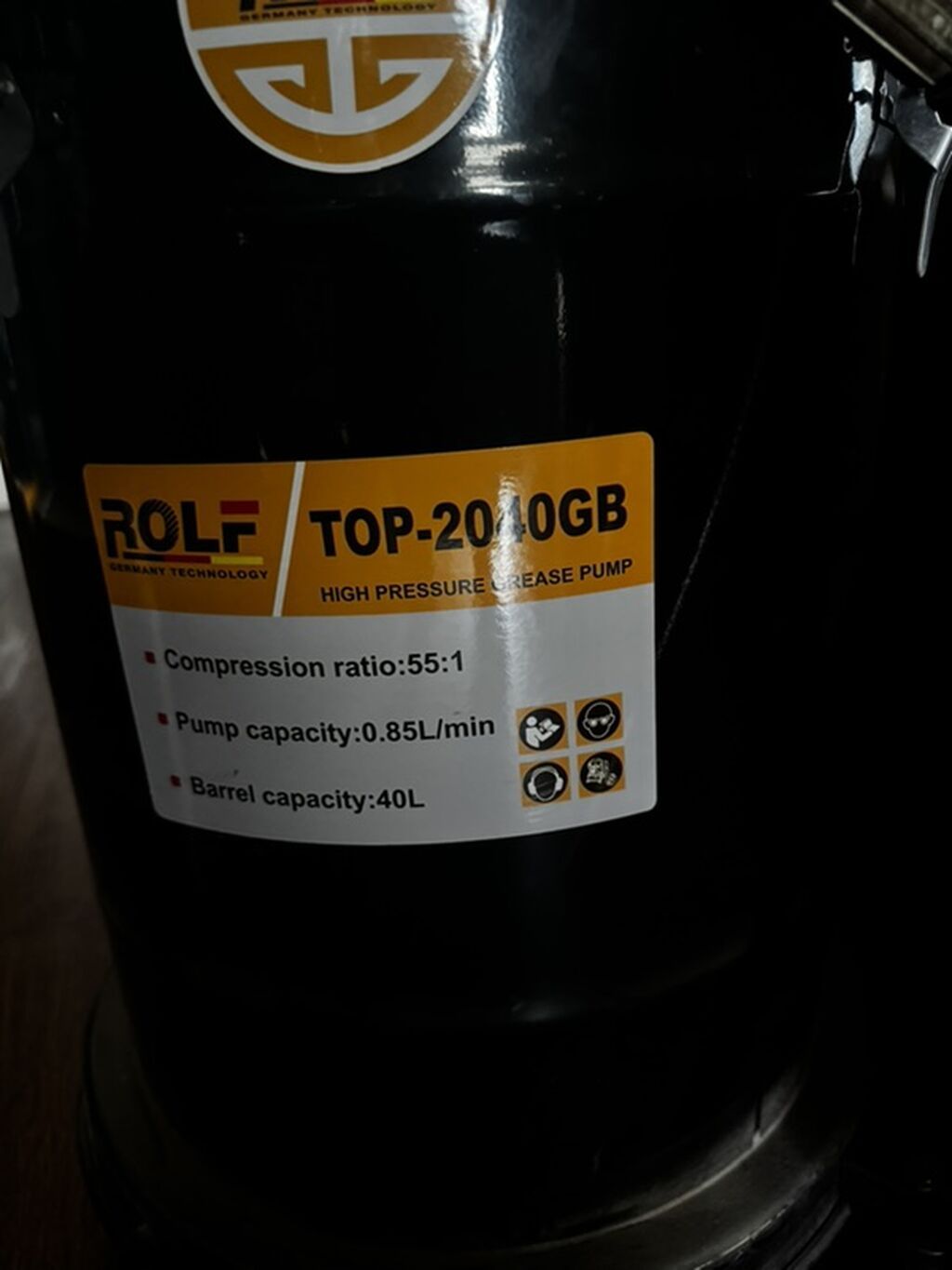 Пневматический насос для густой смазки ROLF TOP-2040GB (High Pressure: фото 2