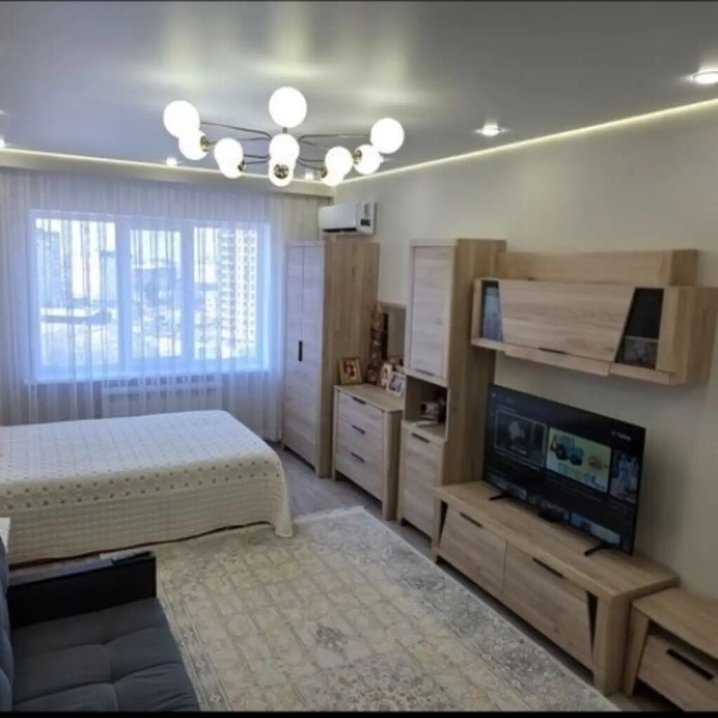 1 комната, 48 м², Ала-Арча ТРЦ 108 серия, 9 этаж, Евроремонт: фото 6