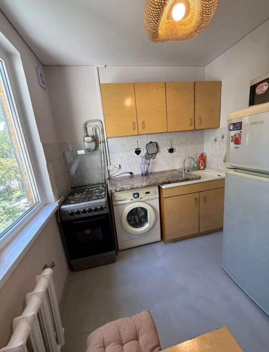 1 комната, 40 м², 3 мкр 104 серия, 4 этаж, Свежий ремонт: фото 3