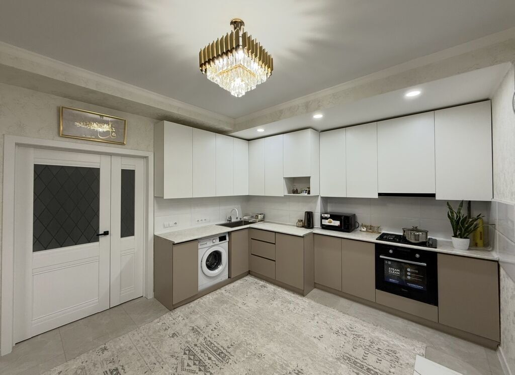 2 комнаты, 62 м², Аламедин-1 мкр Элитка, 9 этаж, Дизайнерский ремонт: фото 7