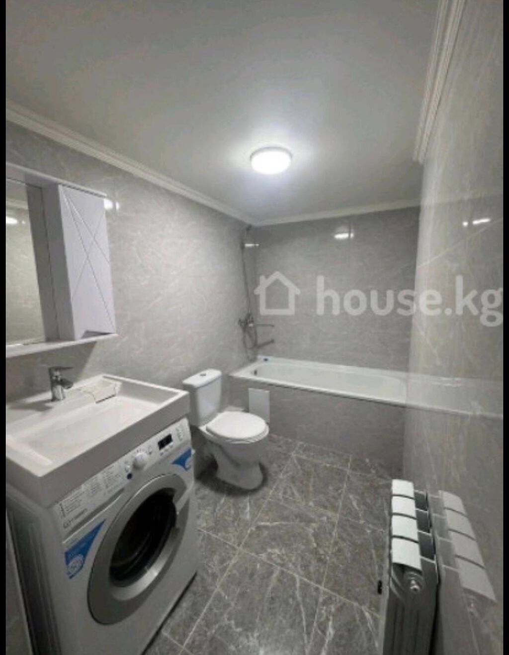 1 комната, 28 м², Аламедин-1 мкр 9 этаж, ПСО (под самоотделку): фото 2