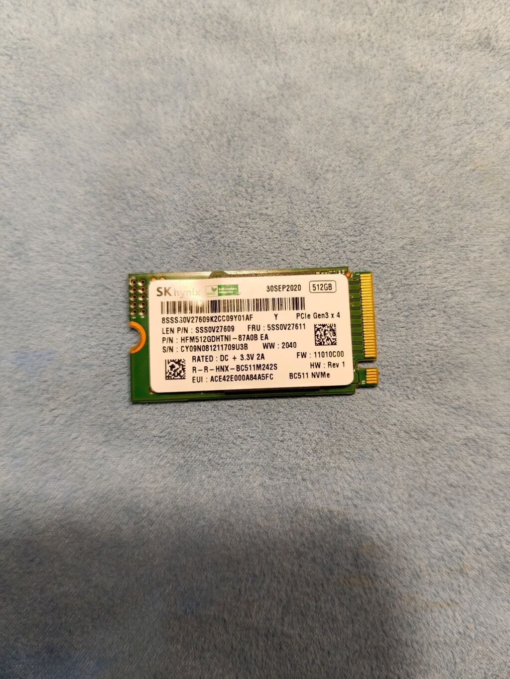 Ssd sata 512 indilinx 98% 4500 сом Ssd nvme intel 99% 4800 сом SSD SK: фото 3