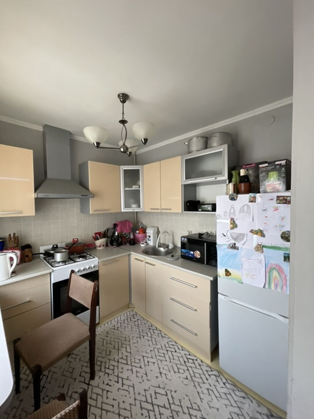 2 комнаты, 60 м², Бишкек Парк ТРЦ 3 этаж, Евроремонт: фото 4
