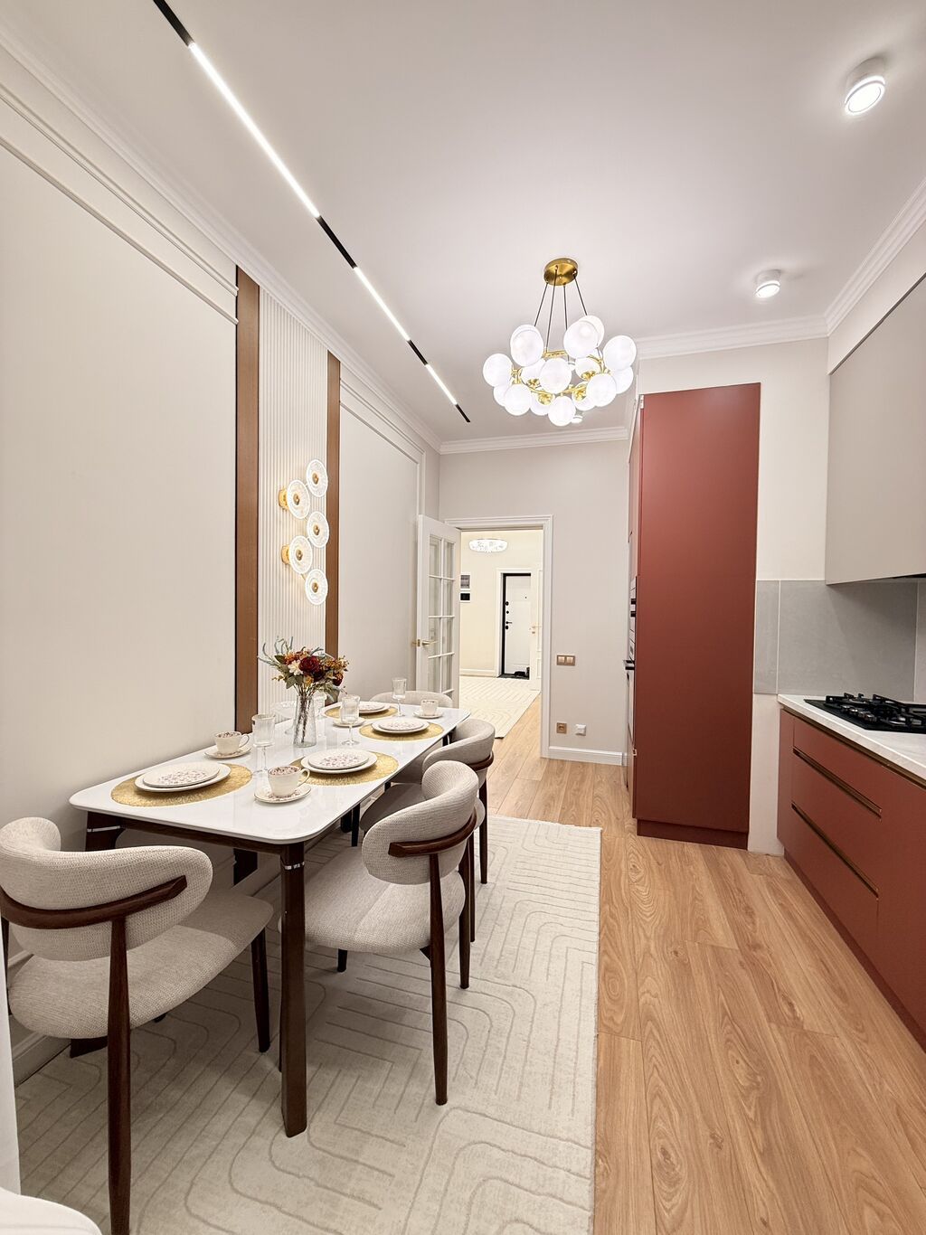 3 комнаты, 88 м², Джал-15 Элитка, 11 этаж, Дизайнерский ремонт: фото 6