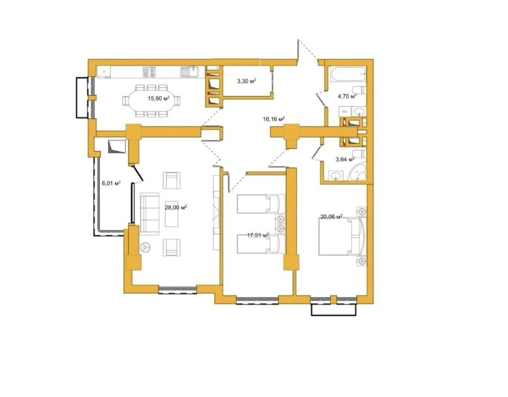 Продам 2-комн. квартиру, 79 м², 10 мкр, 13 этаж: фото 1