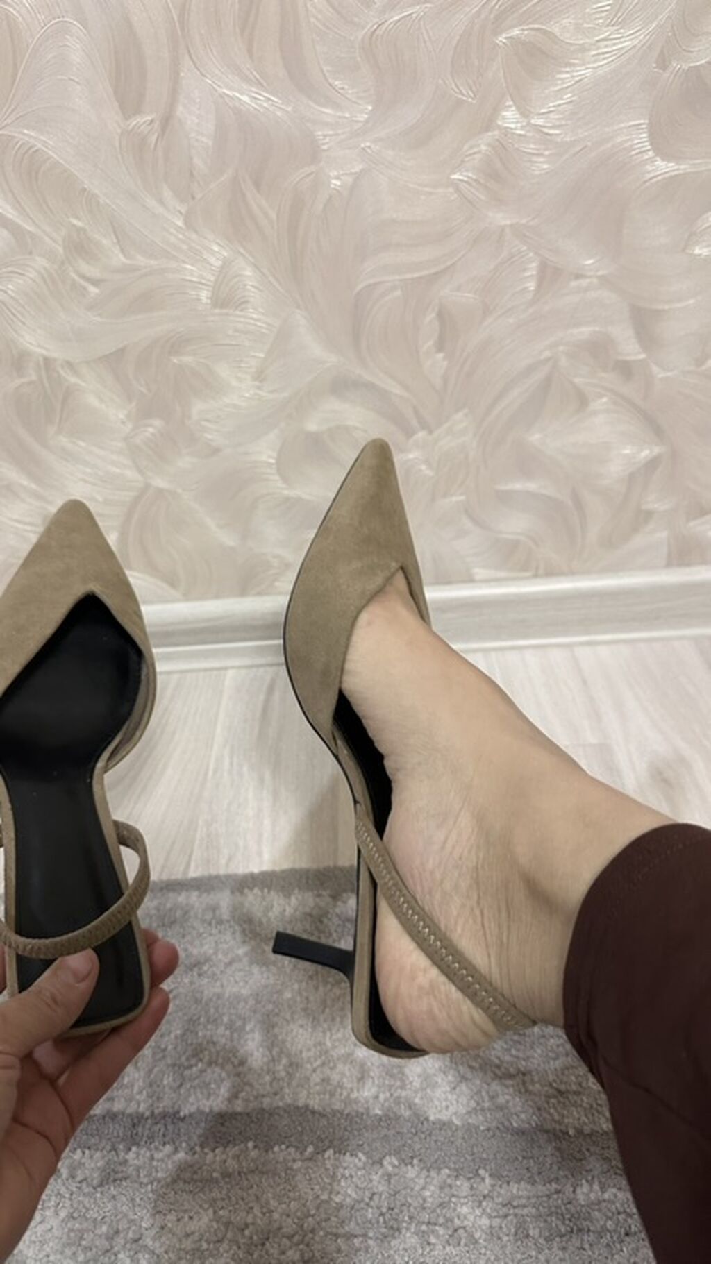 Туфли-слінги H&M, размер 40. - Модель: закрытый острый нос: фото 5