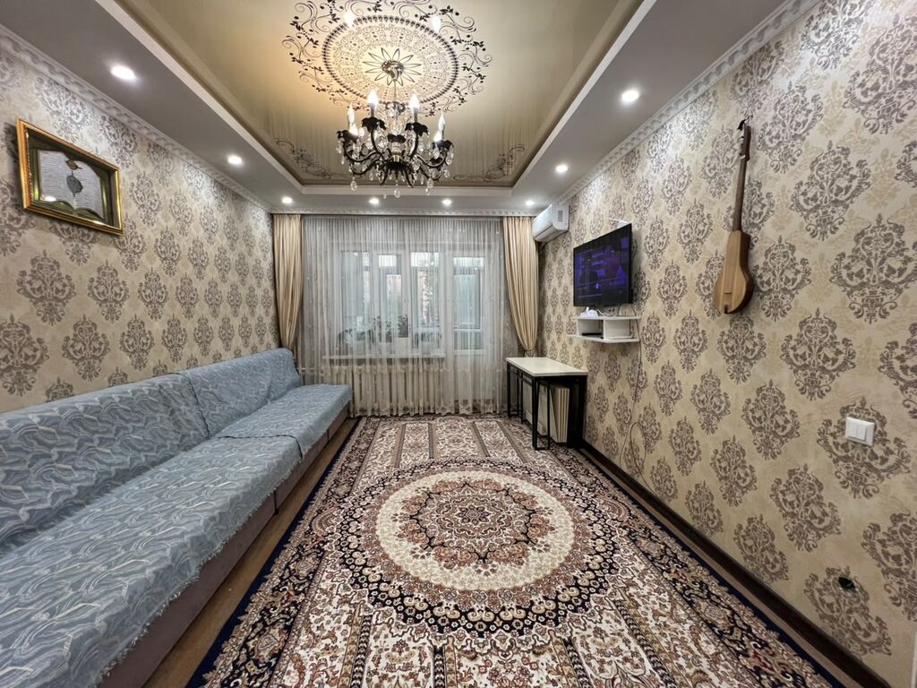 3 комнаты, 62 м², Кудайберген авторынок 105 серия, 1 этаж, Евроремонт: фото 6