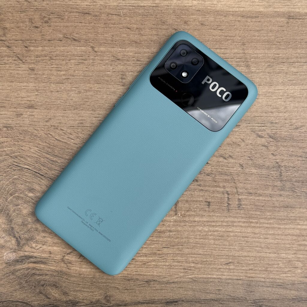 Poco C40, Б/у, 64 ГБ, цвет - Зеленый, 2 SIM: фото 1