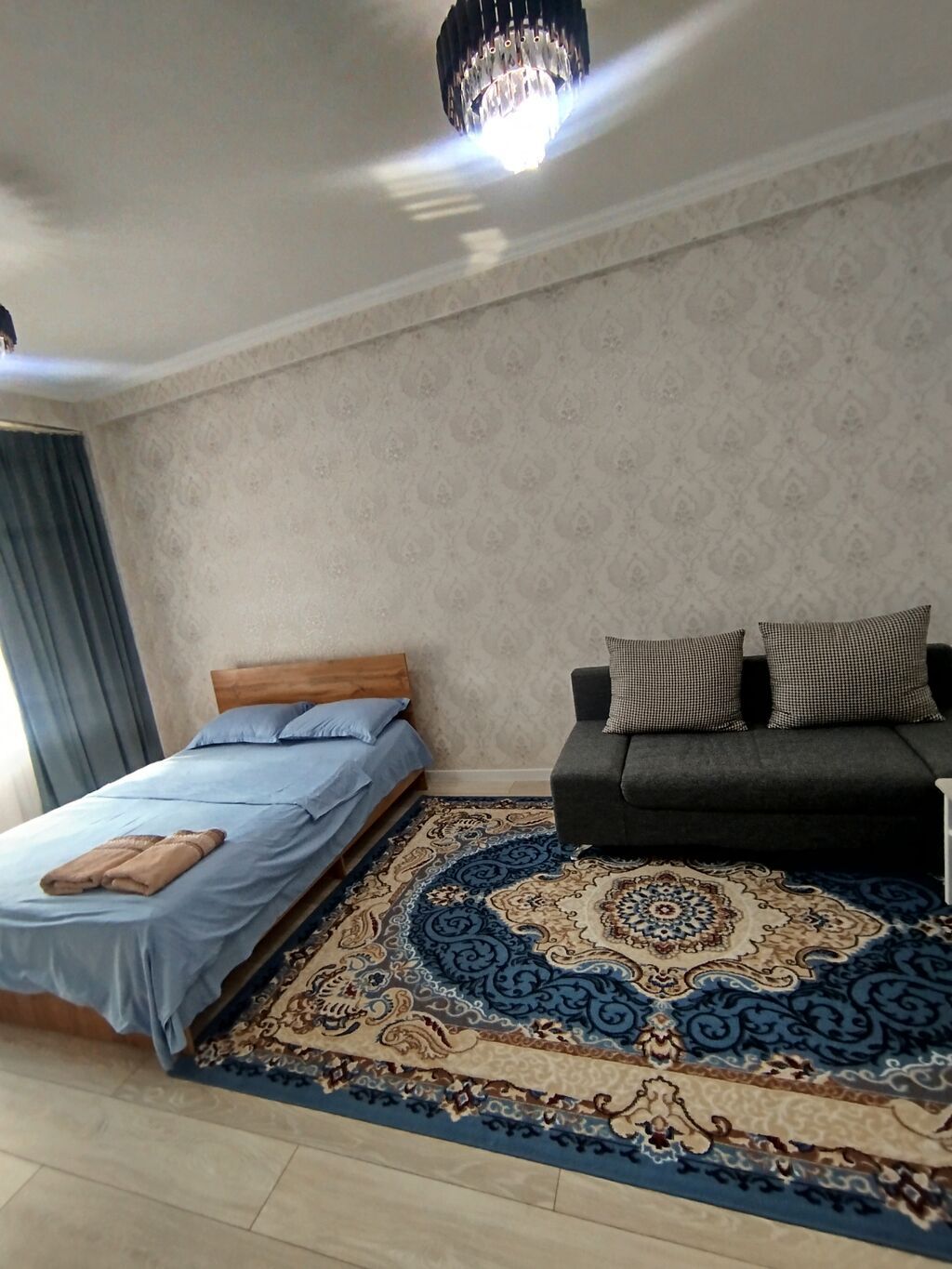 1 комната, Люкс, элитка, Асанбай мкр, Постельное белье, Кондиционер, Бронь: фото 3