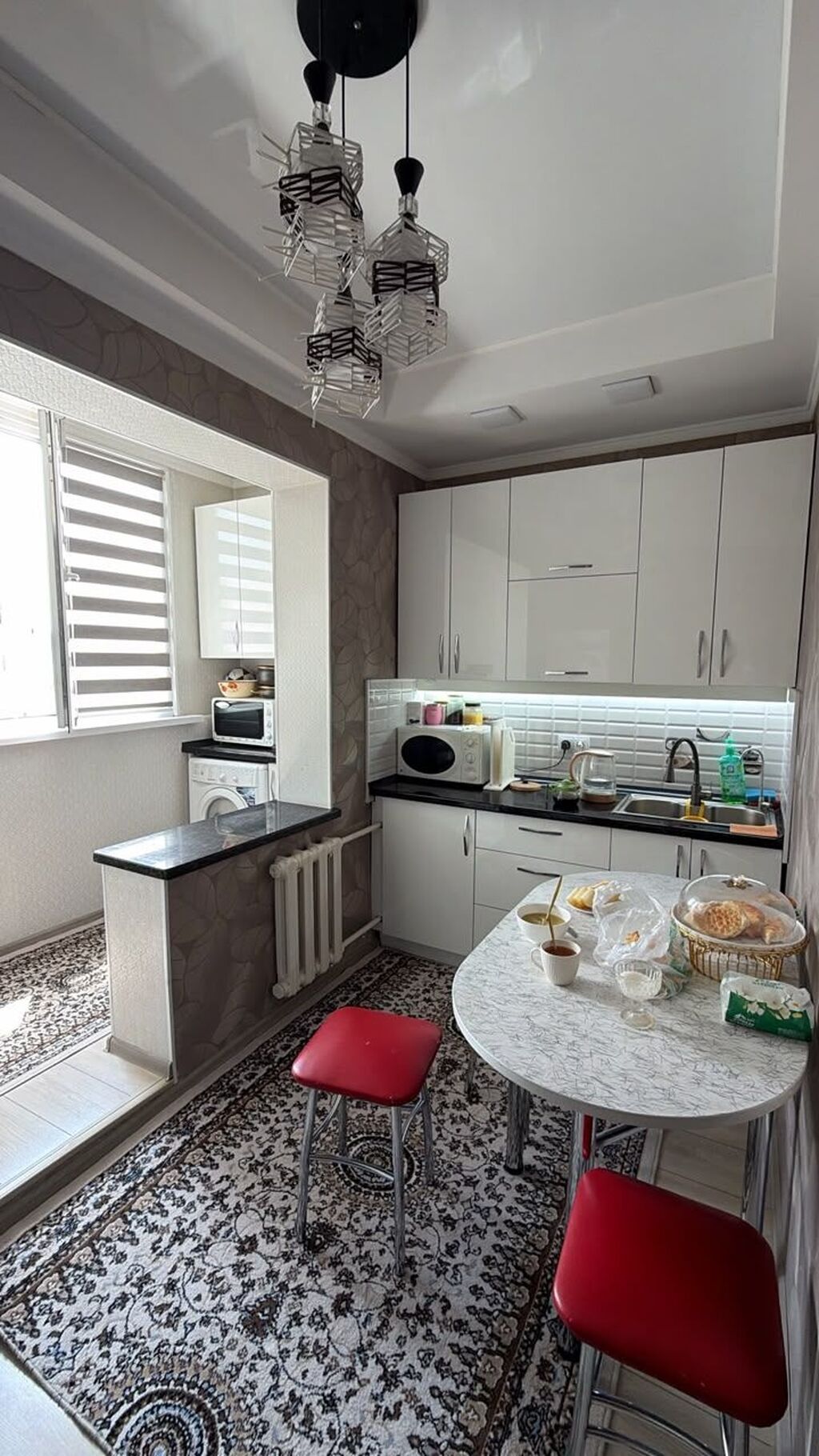 1 комната, 46 м², Тунгуч мкр 106 серия улучшенная, 9 этаж, Евроремонт: фото 4